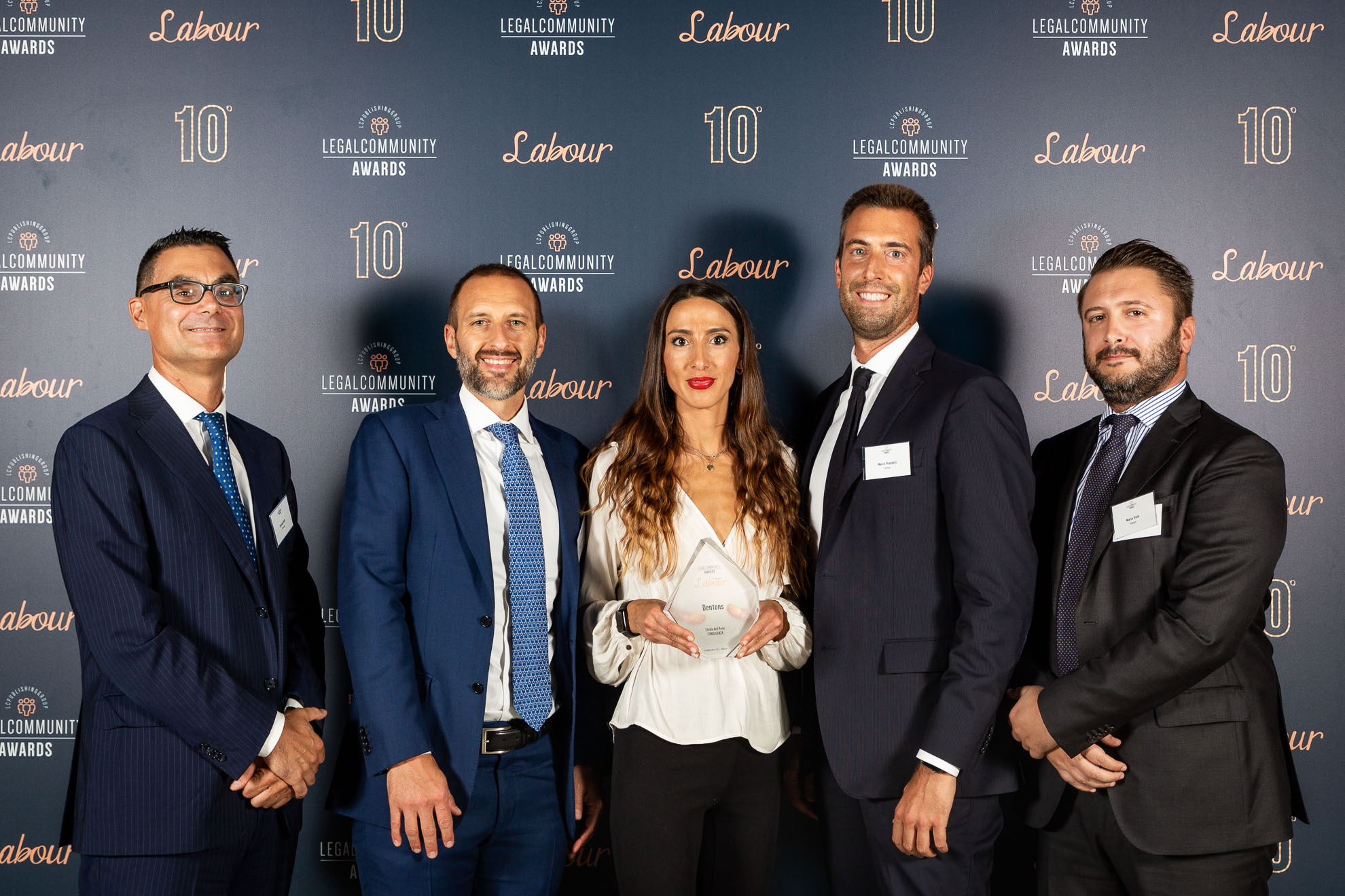People with award